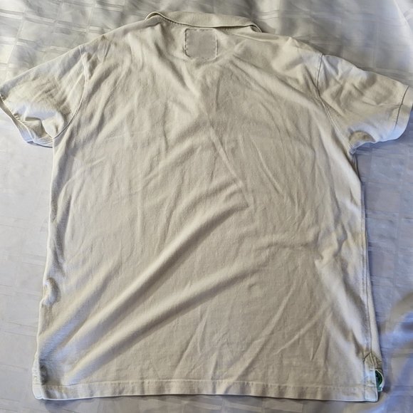 SOKOOL CLOTHING CALIFORNIA POLO COLLAR MEN'S CASUAL WEAR SHIRT XL WHITE GREEN - Picture 11 of 13